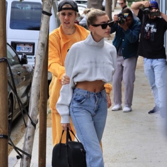 Hailey bieber alexander wang jeans Clearance
